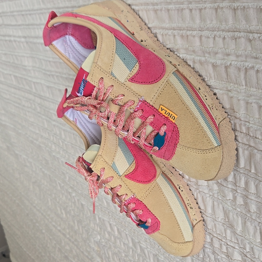 Nike Cortez x UNION LA Sesame Sneakers: Pink Teal RARE Women’s 7 - Picture 4 of 17